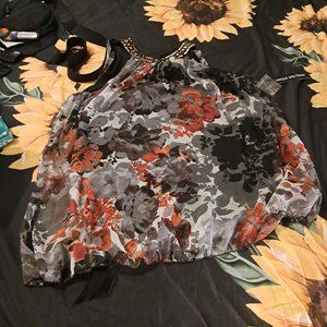 Unique spectrum lace shirt